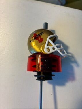Captain Morgan Gold Helmet Bottle Pourer with Red Accent